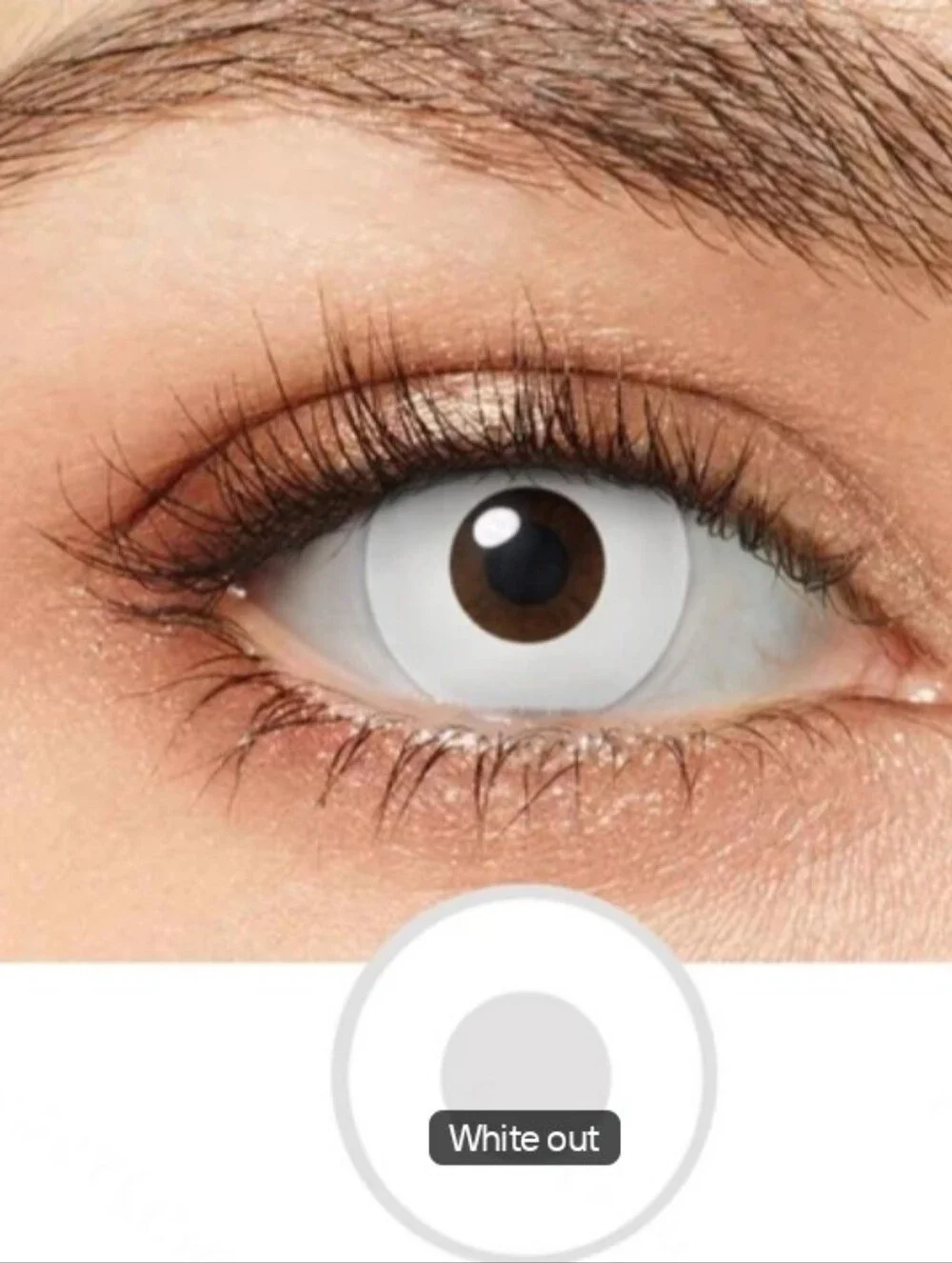 White Out- Color Eye Wear Lenses - Costume Enhancements